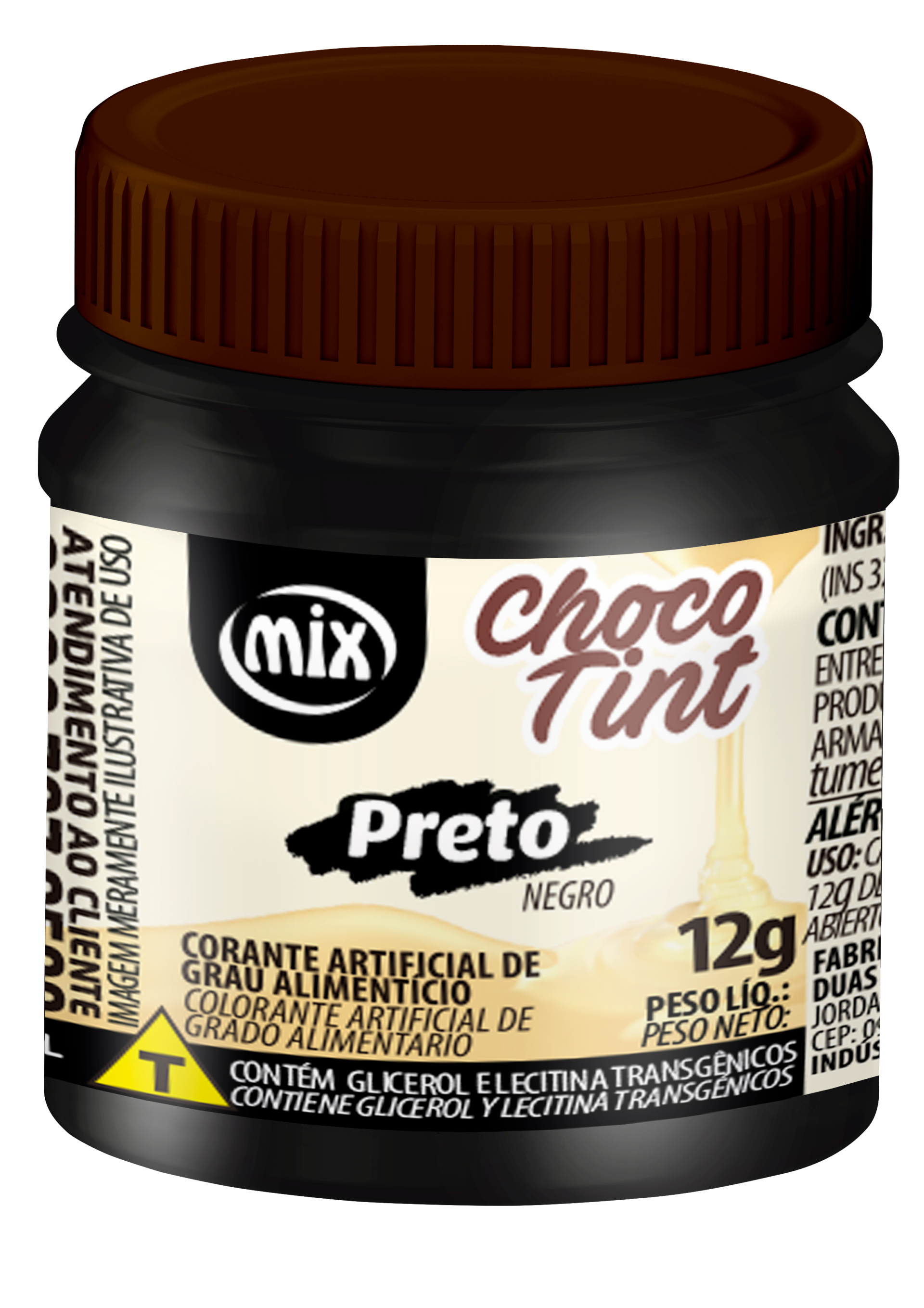 Choco Tint - Corante para Chocolate - Preto, 12g