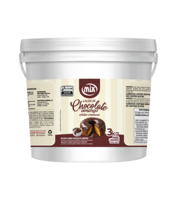 Calda de Chocolate Amargo efeito cremoso