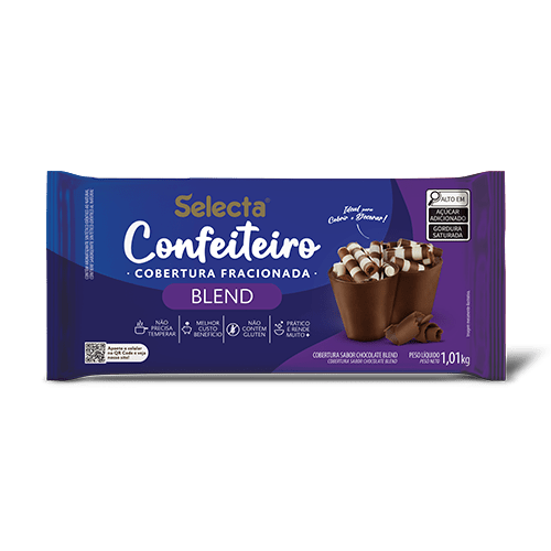 Cobertura Confeiteiro em Barra - Chocolate Blend, 1,01kg